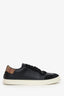 Burberry Black Leather/Suede Nova Check Low Top Sneakers Size 43.5