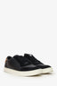Burberry Black Leather/Suede Nova Check Low Top Sneakers Size 43.5