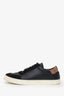 Burberry Black Leather/Suede Nova Check Low Top Sneakers Size 43.5