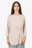 Fabiana Filippi Cream 3/4 Sleeve Top Size XL