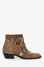 Chloe Brown Suede 'Susanna' Ankle Boots Size 35