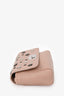 Jimmy Choo Pink Leather Mini 'Ruby/L' Star Gunmetal Chain Crossbody Bag