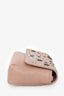 Jimmy Choo Pink Leather Mini 'Ruby/L' Star Gunmetal Chain Crossbody Bag