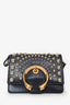 Jimmy Choo Navy Leather 'Madeline' Crossbody Bag