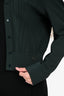 Salvatore Ferragamo Dark Green Gancini Cardigan Size XL