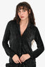 L'Agence Black 'Laurent' Button-Up Blouse Size XS