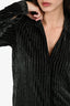 L'Agence Black 'Laurent' Button-Up Blouse Size XS