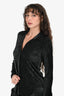 L'Agence Black 'Laurent' Button-Up Blouse Size XS