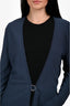 Salvatore Ferragamo 2021 Blue Belted Cardigan Size M