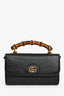Gucci Black Leather Diana Mini Top Handle with Chain