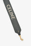 Celine 2022 Grey/White Canvas Short Strap