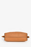 Loewe 2024 Brown Leather Mini Flamenco Clutch with Strap + Woven Spiral Strap