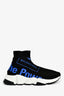 Balenciaga Black/Blue Tech Knit 'The Power of Dreams' Sock Sneakers Size 36