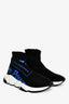 Balenciaga Black/Blue Tech Knit 'The Power of Dreams' Sock Sneakers Size 36