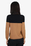 Marni Brown/Black Wool Knit Turtle Neck Sweater Size 40
