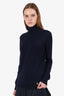 Gucci Navy Cashmere Turtleneck Sweater Size M