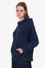 Lies Tien Navy Cashmere Hoodie Size XS