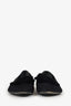 Louis Vuitton Black Velvet Bow Loafer Size 39