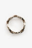 Hermès Sterling Silver Chaine D'ancre Enchainee Small Model Ring Size 49
