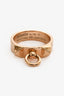 Hermès 18K Rose Gold 'Collier De Chien' Small Model Ring Size 50