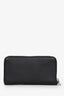 Prada Black Saffiano Leather Zip Around Long Wallet