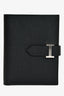 Hermes 2022 Black Epsom Leather 'H' Bearn Compact Wallet