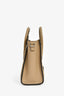 Celine Taupe Leather Nano Luggage Top Handle with Strap
