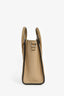 Celine Taupe Leather Nano Luggage Top Handle with Strap