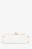 Pre-Loved Chanel™ 2025 White Lambskin Mini Rectangle Top Handle Bag