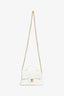 Pre-Loved Chanel™ 2025 White Lambskin Mini Rectangle Top Handle Bag