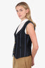 Smythe Navy Stripe Vest Size 8