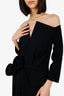 Oscar de la Renta Black Midi Dress Size 6
