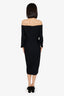 Oscar de la Renta Black Midi Dress Size 6