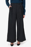 Max Mara Charcoal Wide Leg Trousers Size 10
