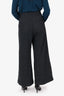 Max Mara Charcoal Wide Leg Trousers Size 10