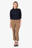 Theory Truffle Scuba Slim Trouser Size M