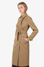 Max Mara Camel Trench Coat Size 8