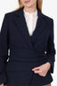 The Fold Navy Cross Over Blazer Size 10