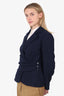 The Fold Navy Cross Over Blazer Size 10