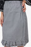 Miu Miu Black/White Plaid Skirt Size 42