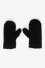 MaxMara Black Alpaca Teddy Mittens Size S/M