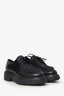 Prada Black Leather Chunky Lace Up Shoes Size 36.5