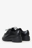 Prada Black Leather Chunky Lace Up Shoes Size 36.5