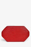 Louis Vuitton 1996 Red Epi Leather 'Sac d'Epaule' Shoulder Bag