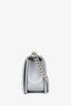 Pre-Loved Chanel™ 2019-2020 Grey Leather Quilted Medium Boy Bag SHW