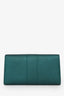 Delvaux Green Metallic Leather Brilliant Wallet On Chain SHW