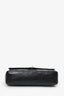 Pre-Loved Chanel™ 2000/02 Black Leather Medium Double Flap Chain Bag With GHW