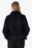 Moncler Black Fur Puffer Jacket Size 4 As Is