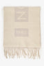 Louis Vuitton Cream/Grey Cashmere Scarf