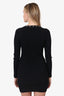 Alexander Wang Black Knit Ribbed Short Dress Size S